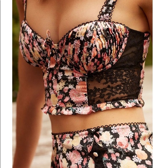 NWT For Love and Lemons Gardenia Long Line Bra - Picture 4 of 8